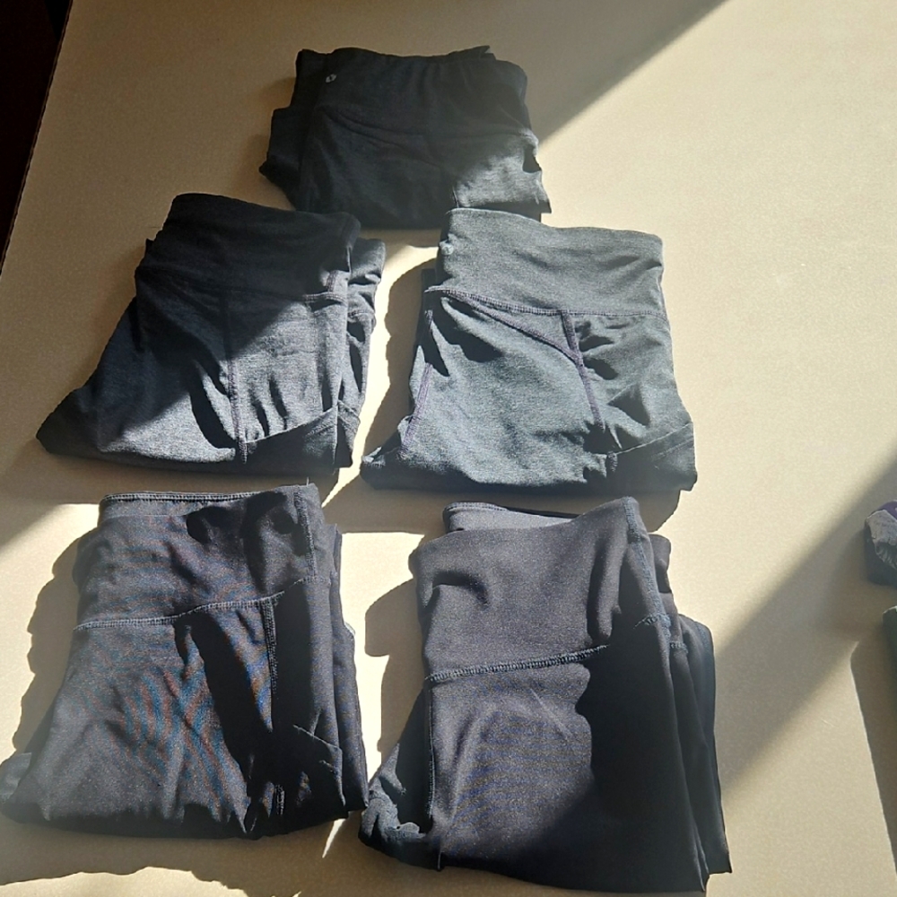 Black and Gray Leggings Set
